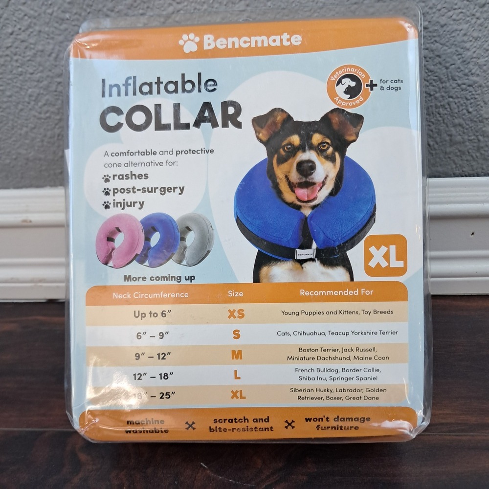 Bencmate Inflatable Dog Collar Protective Cone Alternative XL